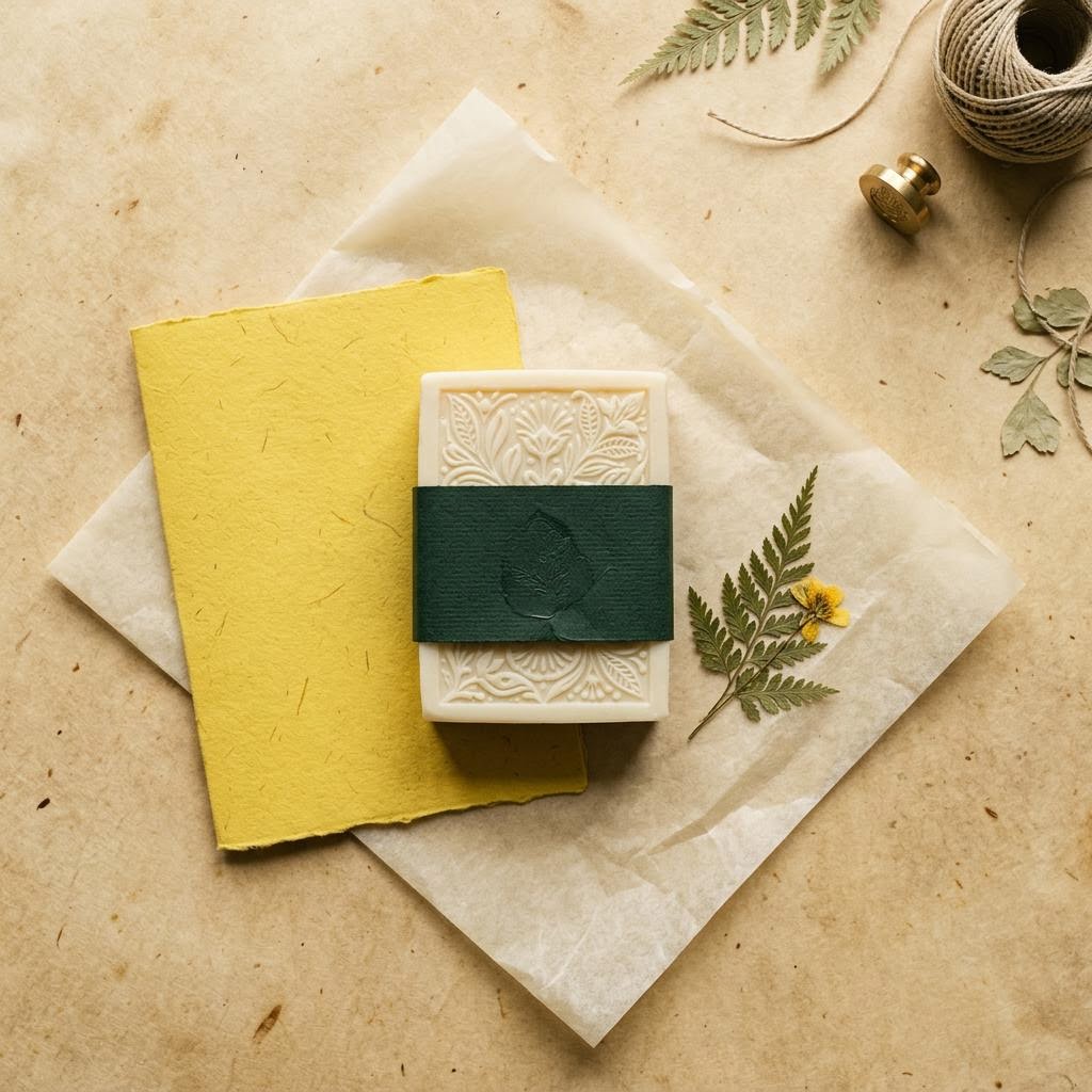 Individuelle Seife als Teil eines Marken-Launch-Kits