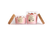 Strawberry cream scented candle