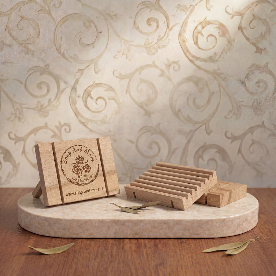 Porte-savon en bois de hêtre