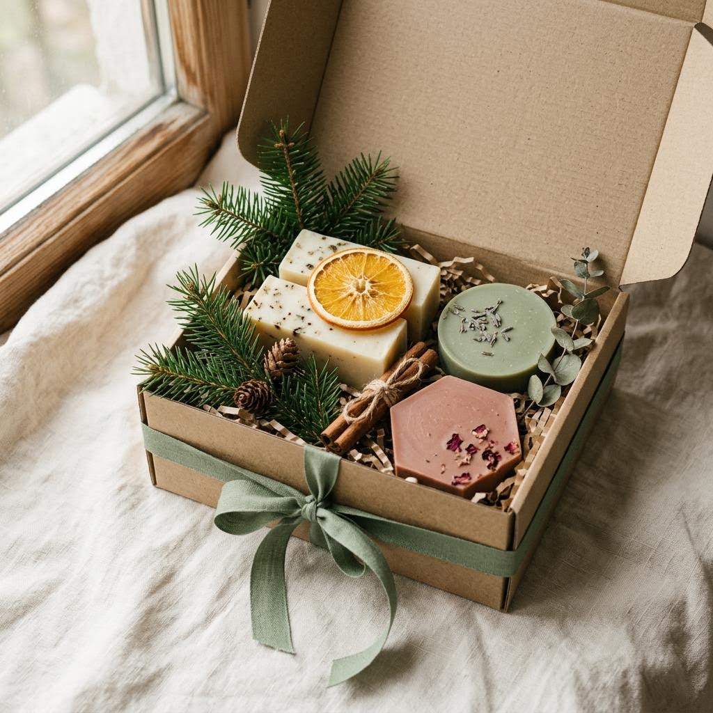Firmen-Geschenkbox mit Seifen aus Langenthal